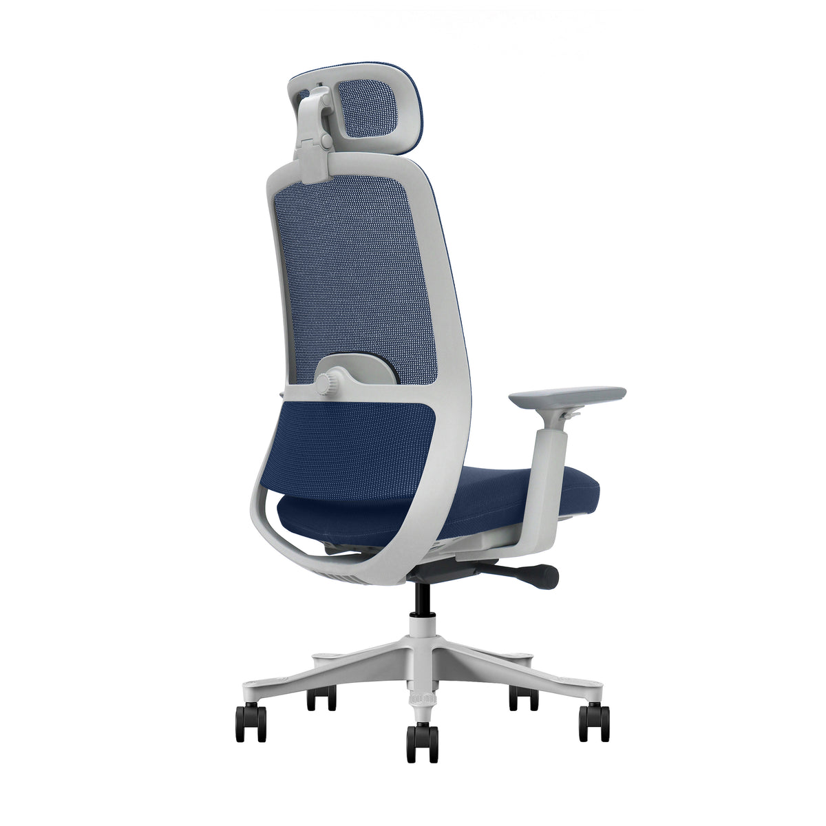 Fotel biurowy ergonomiczny V3 Premium Slide szaro-granatowy