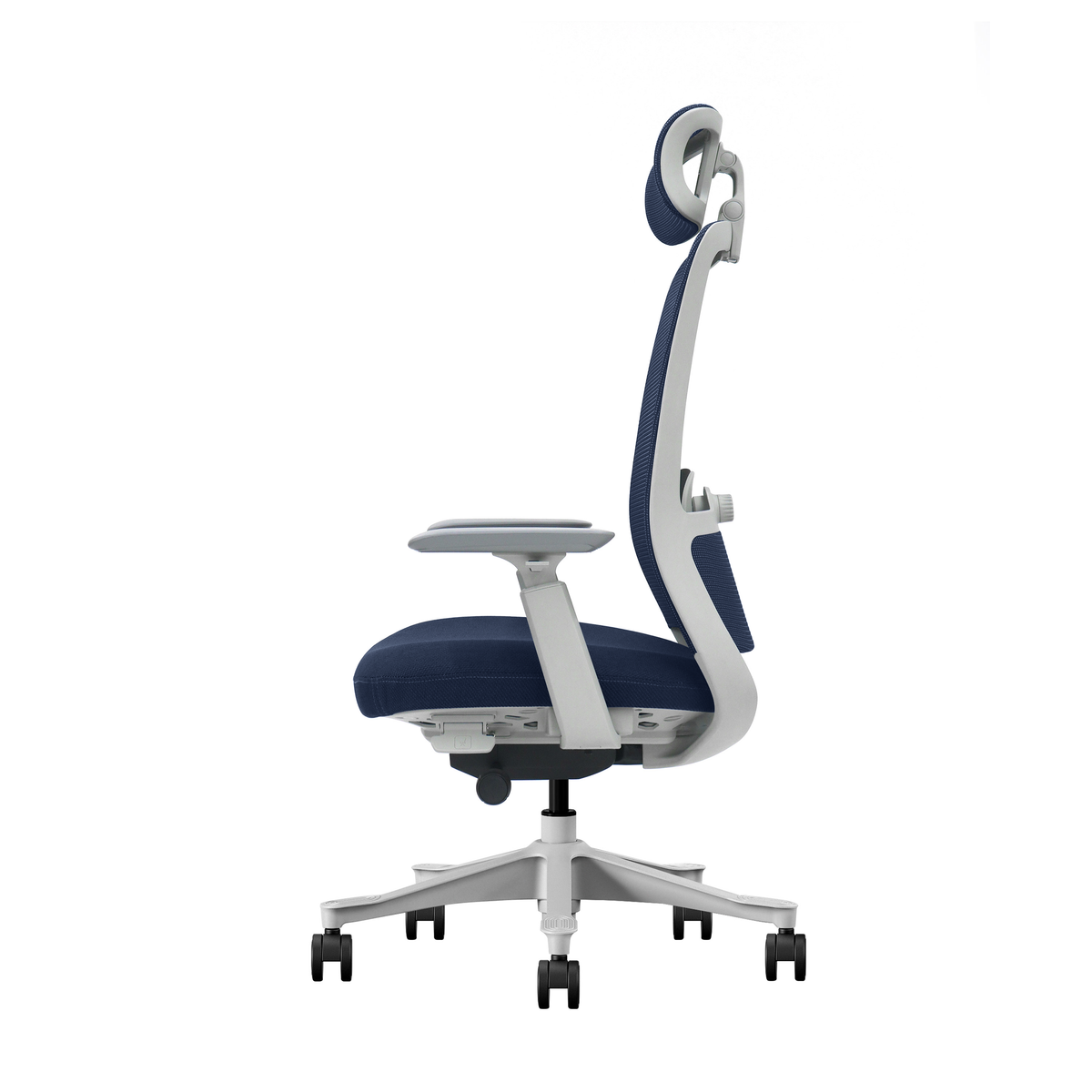 Fotel biurowy ergonomiczny V3 Premium Slide szaro-granatowy