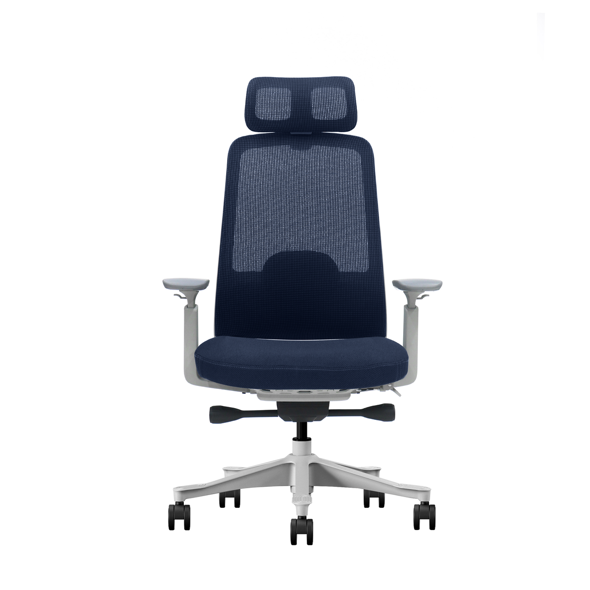 Fotel biurowy ergonomiczny V3 Premium Slide szaro-granatowy