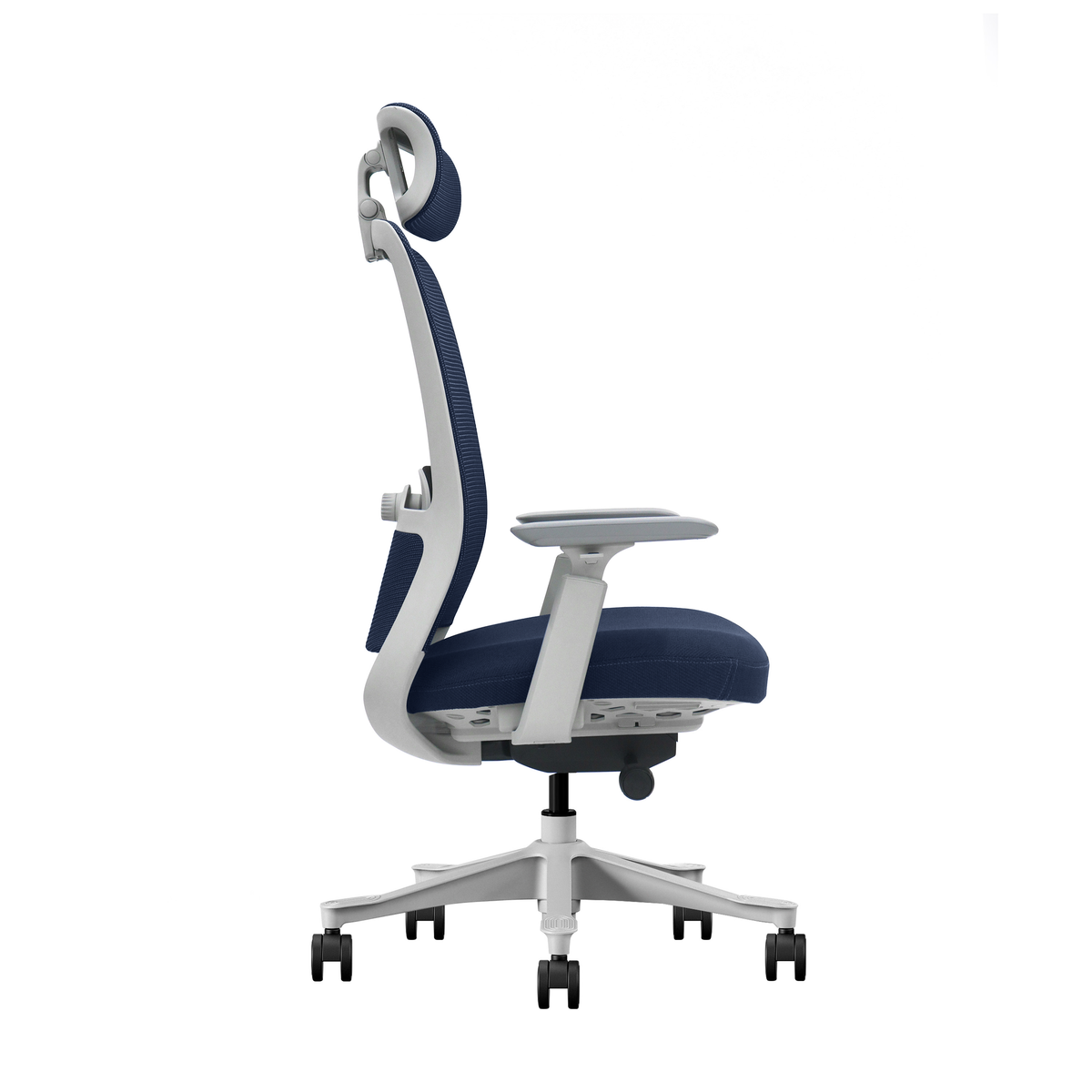 Fotel biurowy ergonomiczny V3 Premium Slide szaro-granatowy
