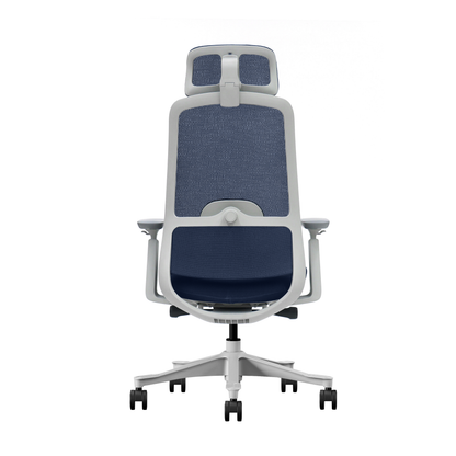 Fotel biurowy ergonomiczny V3 Premium Slide szaro-granatowy